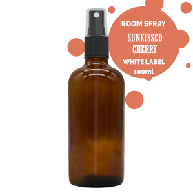 6x 100ml Room Spray - Sun-Kissed Cherry - White Label