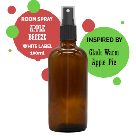 6x 100ml Home Fresh Room Spray - Apple Breeze - White Label