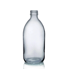 40x 250ml Smoked Grey Glass Medicine Bottle - No Cap