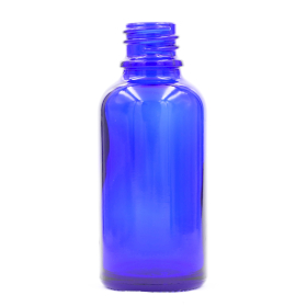 70x 100ml Blue Glass Dropper Bottle - No Cap