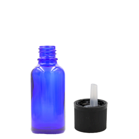 192x 5ml Blue Glass Dropper Bottle with Child Resistant Dropper Cap