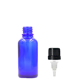 192x 5ml Blue Glass Dropper Bottle with Dropper Cap