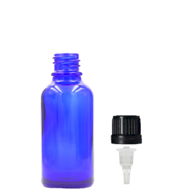 192x 10ml Blue Glass Dropper Bottle (Gbot-12) with Dropper Cap