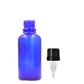 156x 15ml Blue Glass Dropper Bottle with Dropper Cap