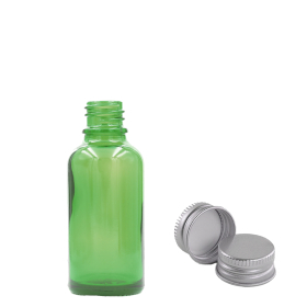 192x 5ml Green Glass Dropper Bottle with Aluminium Cap