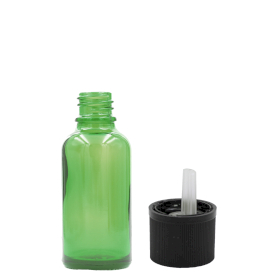 192x 5ml Green Glass Dropper Bottle with Child Resistant Dropper Cap