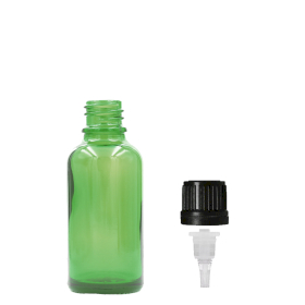 192x 5ml Green Glass Dropper Bottle with Dropper Cap