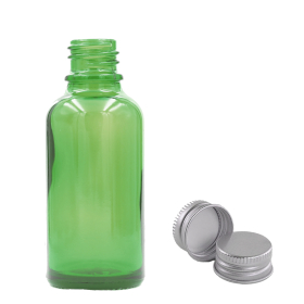 88x 50ml Green Glass Dropper Bottle  with Aluminium Cap