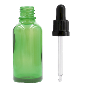 70x 100ml Green Glass Dropper Bottle