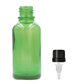 70x 100ml Green Glass Dropper Bottle with Dropper Cap