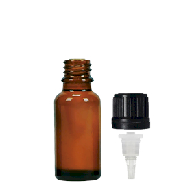 156x 20ml Amber Glass Dropper Bottle with TE Dropper Cap