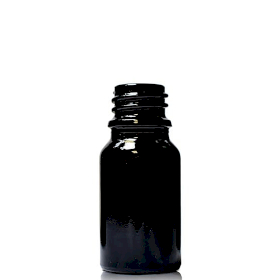 192x 5ml Black Glass Dropper Bottle - No Cap