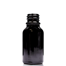 156x 15ml Black Glass Dropper Bottle - No Cap