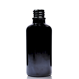 88x 50ml Black Glass Dropper Bottle - No Cap