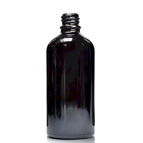 70x 100ml Black Glass Dropper Bottle - No Cap