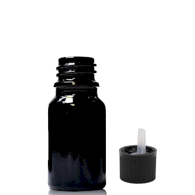 192x 5ml Black Glass Dropper Bottle with Child Resistant Dropper Cap