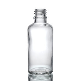 88x 50ml Clear Glass Dropper Bottle - No Cap