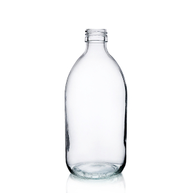 36x 200ml Clear Glass Medicine Bottle