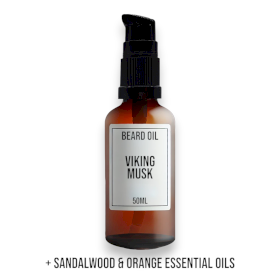 10x 50ml Beard Oil -  Viking Musk - White Label