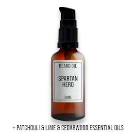 10x 50ml Beard Oil - Spartan Hero - White Label