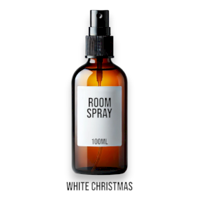 12x White Christmas Room  Spray 100ml - White Label