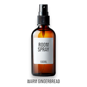 12x Warm Gingerbread Room  Spray 100ml - White Label