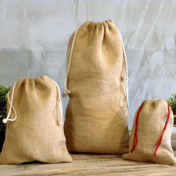 Jute Drawstring Display Sacks