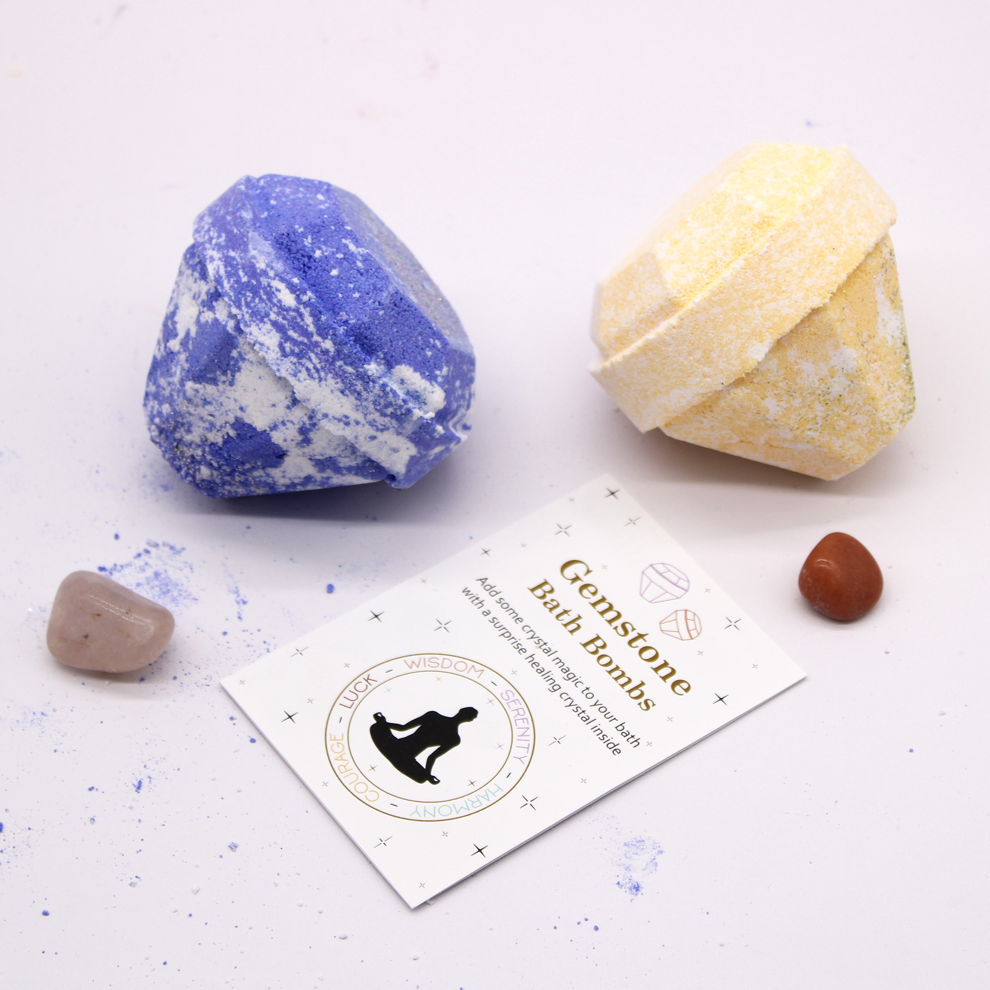 White Label Gemstone Bath Bombs