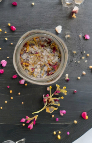 white label floral bath soak